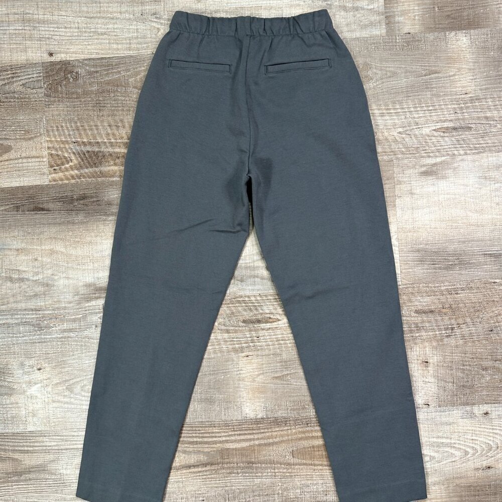 Everlane Dream Pant Elastic Waist Tapered Leg Knit Pants Slate Women XS - Picture 4 of 13